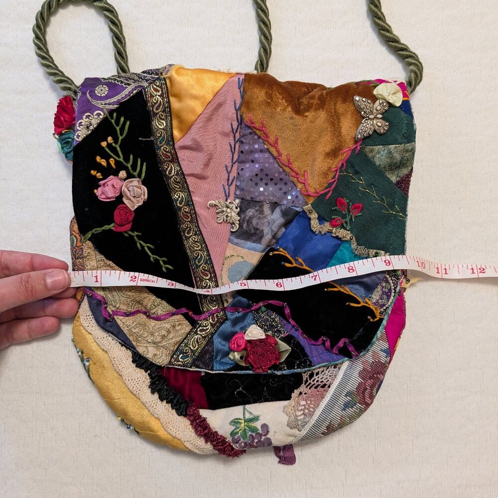 Renaissance Faire Multicolor Patchwork Purse - image 4